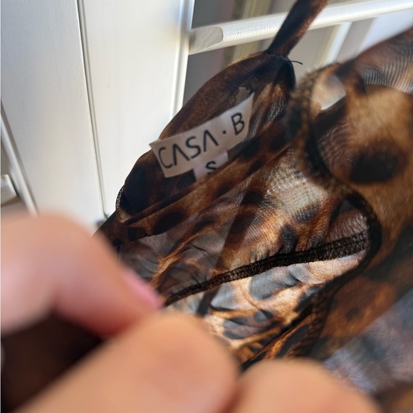 CVSA B Leopard Print Maxi Dress size S - Picture 7 of 7